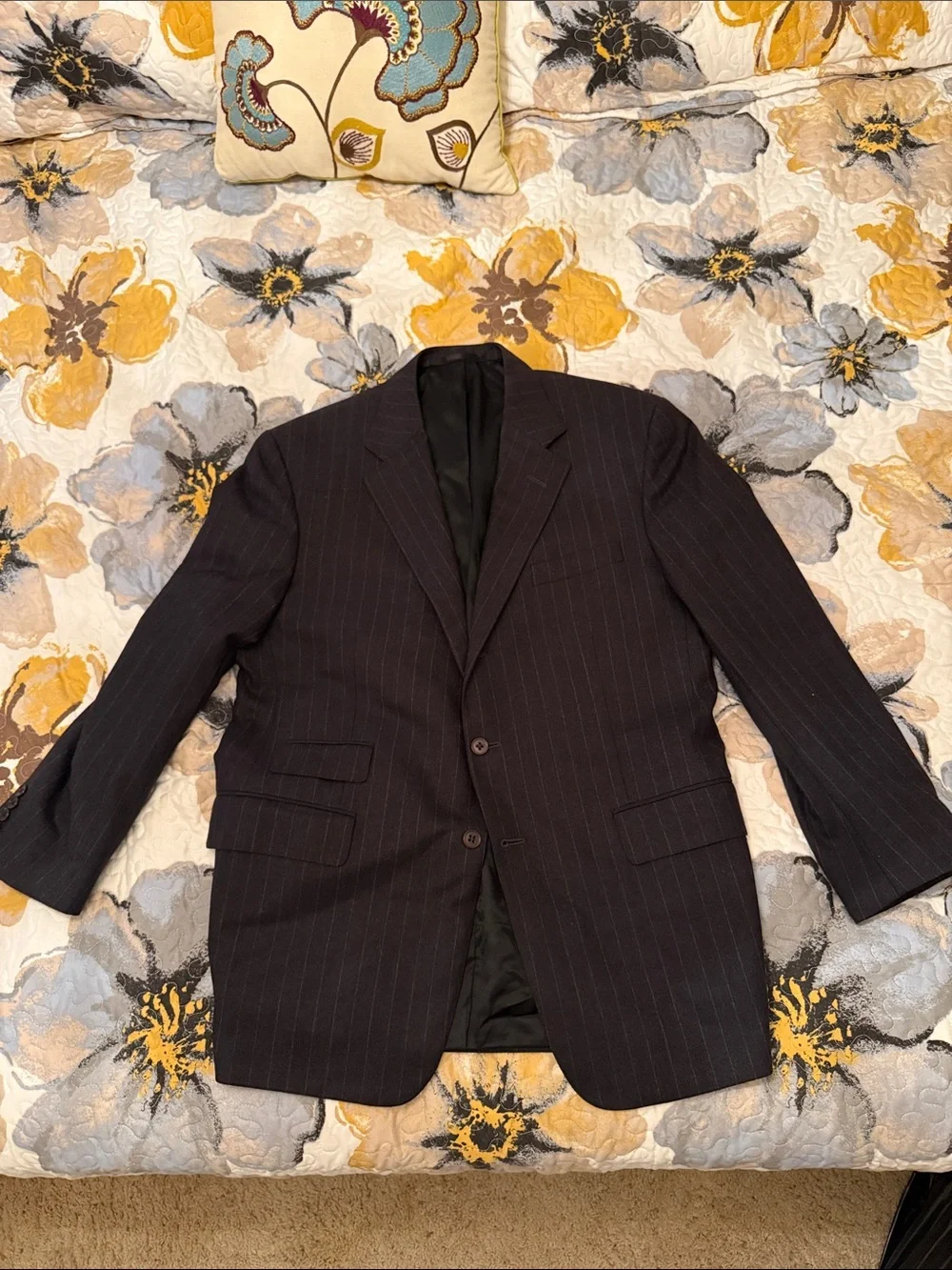 Ralph Lauren Men’s Black Pinstripe Blazer